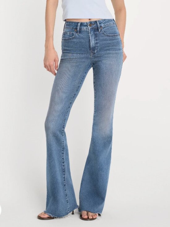 Good American Denim - Good American Soft Tech Good Legs Flare Jeans
